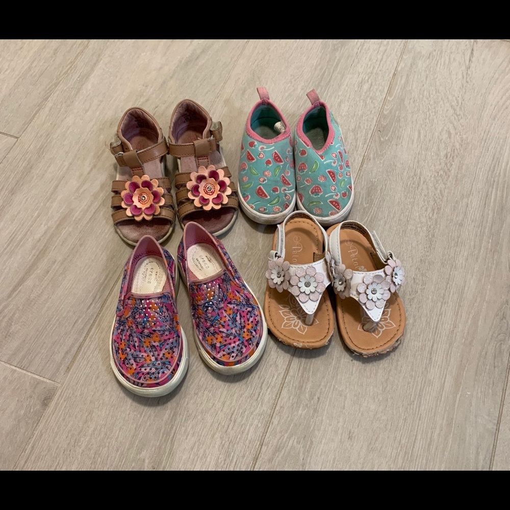 Girls Toddler shoe/sandal bundle size 7